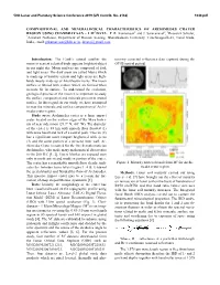 Compositional and Mineralogical Characteristics of Archimedes Crater Region Using Chandrayaan – 1 M3 Data