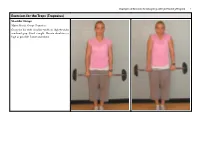 Exercises for the Traps (Trapezius) Shoulder Shrugs Major Muscle Group: Trapezius Grasp the Bar with Shoulder-Width Or Slightly Wider Overhand Grip