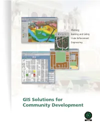 GIS Solutions for Community Development ESRI GIS Software Helping Design Tomorrow’S Cities Today