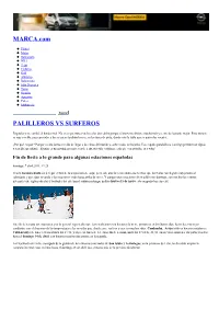 MARCA.Com PALILLEROS VS SURFEROS
