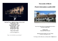 Parish Information Leaflet 2020