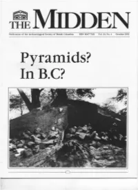 Pyramids? in B.C? &MIDDEN A.S.B.C