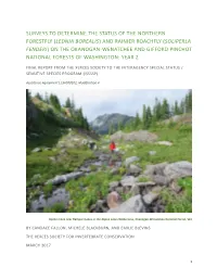 Surveys to Determine the Status of the Northern
