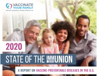 A Report on Vaccine-Preventable Diseases in the U.S. 2019 Proved Vaccine-Preventable