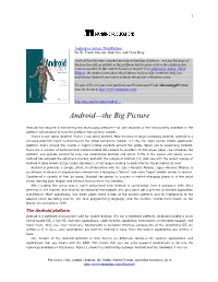 Android—The Big Picture
