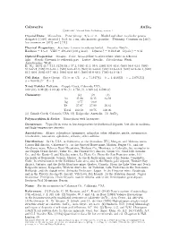 Calaverite Aute2 C 2001-2005 Mineral Data Publishing, Version 1 Crystal Data: Monoclinic