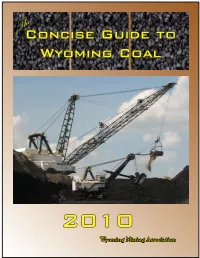 Concise Guide to Wyoming Coal
