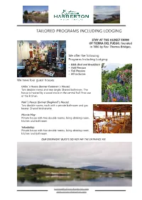 Tailored Programs Including Lodging