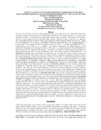 (2016) Specific Activity of Four Pre-Emergence Herbicides