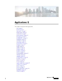 Applications: G