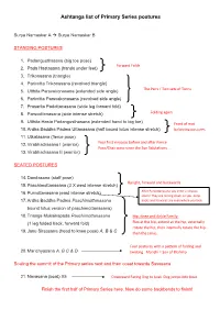 Ashtanga List of Primary Series Postures