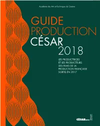 Guide Production César 2018