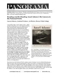 Johnson, Reading and Re-Reading Ansel Adams
