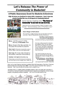 Let's Release the Power of Community in Buderim!