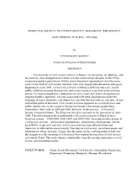 Monarchy, Insurgency, and Uprising in Nepal, 1990-2006