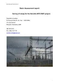 Survey of Study for the Borutho MTS NDP Project
