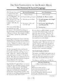 The Dismissal and Sacred Language