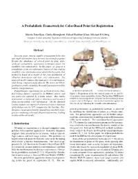 A Probabilistic Framework for Color-Based Point Set Registration