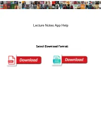 Lecture-Notes-App-Help.Pdf