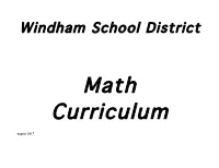 Math Curriculum