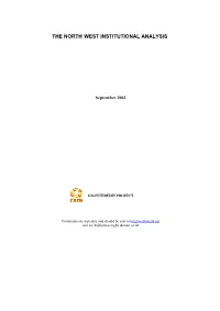 Northwest Institutional Analysis – Scope and Structure