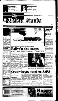 Ouncil Homes R Ally for the Troops L County Keeps Watch on SARS