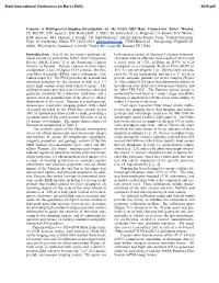 Pancam: a Multispectral Imaging Investigation on the NASA 2003 Mars Exploration Rover Mission