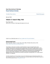 Volume 12- Issue 8- May, 1903
