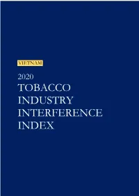 2020 Tobacco Industry Interference Index