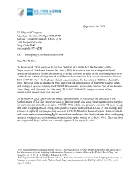 Emergency Use Authorization (EUA)