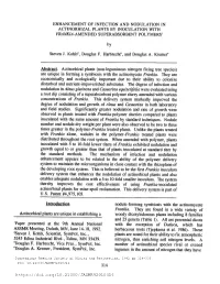 Enhancement of Infection and Nodulation in Actinorhizal Plants by Inoculation with Frank/A-Amended Superabsorbent Polymers 1