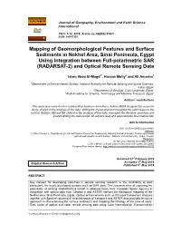 Mapping of Geomorphological Features and Surface Sediments In