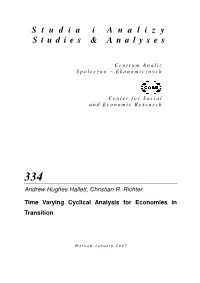 Studies and Analyses