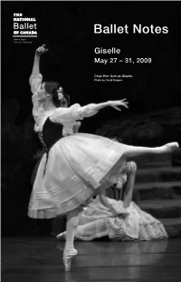 Ballet Notes Giselle