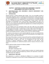 Chapter 1: Additionalstudies (Risk Assessment, Disaster
