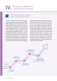 IV. Analysis of Statistics of Companies Incorporated
