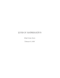Lives in Mathematics