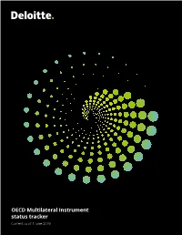 OECD Multilateral Instrument Status Tracker