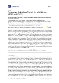 Companion Animals As Models for Inhibition of STAT3 and STAT5
