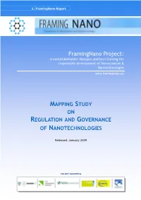 Framingnano Project: a Multistakeholder Dialogue Platform Framing the Responsible Development of Nanosciences & Nanotechnologies