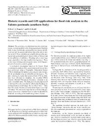 Historic Records and GIS Applications for Flood Risk Analysis in the Salento