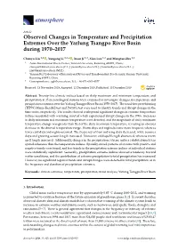 Observed Changes in Temperature and Precipitation Extremes Over the Yarlung Tsangpo River Basin During 1970–2017