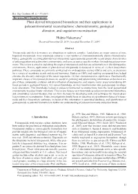 Plant-Derived Triterpenoid Biomarkers and Their Applications In