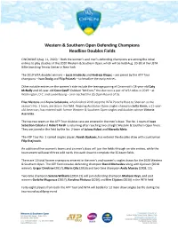 2020 Western & Southern Open Doubles Field