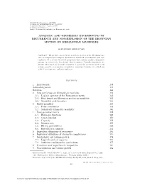 Analytic and Geometric Background of Recurrence and Non-Explosion of the Brownian Motion on Riemannian Manifolds
