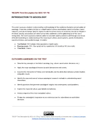 Introduction to Sociology