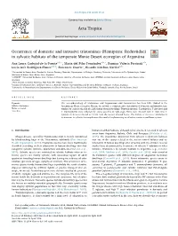 Occurrence of Domestic and Intrusive Triatomines