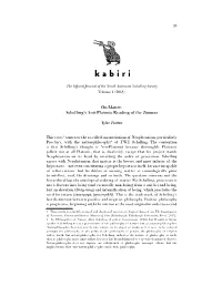 On Matter: Schelling's Anti-Platonic Reading of the Timaeus Tyler Tritten