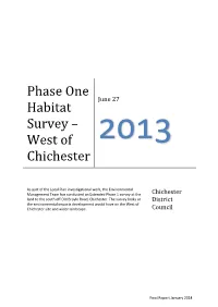 Phase 1 Habitat Survey and a Scoping Survey for Protected Species Or Species of Conservation Concern