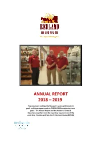 Annual Report 2018 – 2019